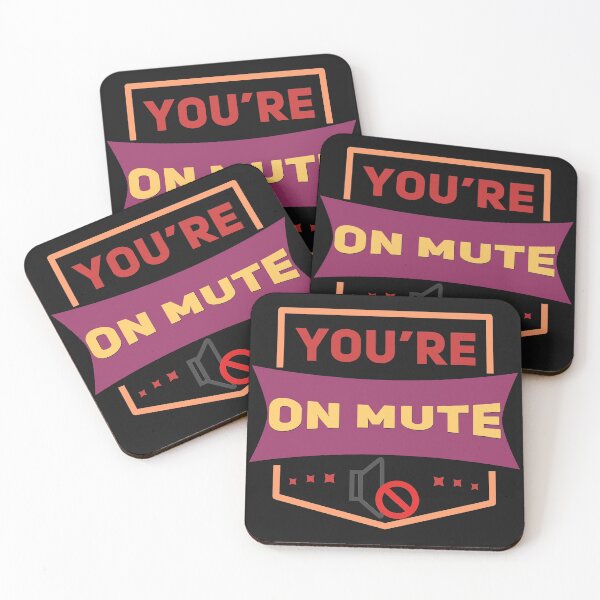 Item preview, You're On Mute - Plain Text And Mute Sign Icon designed and sold by leo121687.