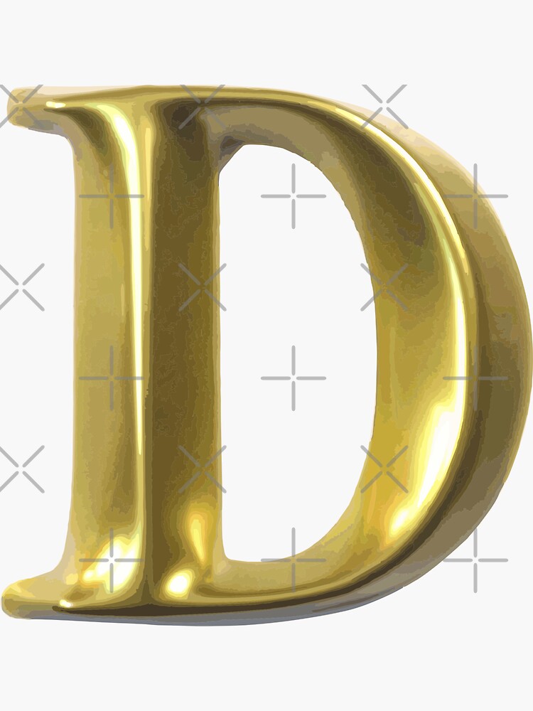 LETTER D by stickysterscom