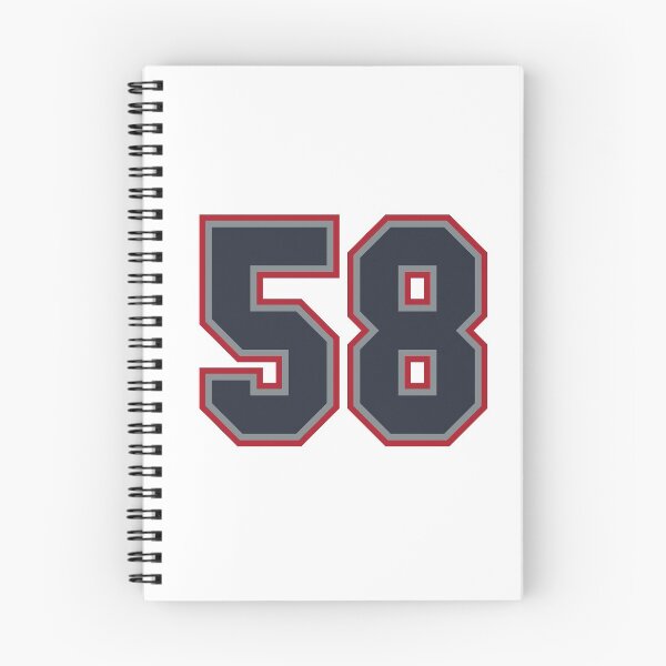 Item preview, 58 Navy Grey Red Sports Number Fifty-Eight designed and sold by HelloFromAja.