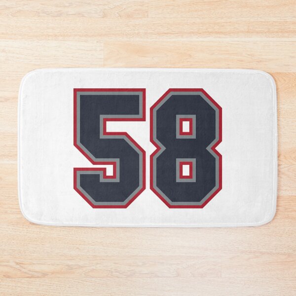 Item preview, 58 Navy Grey Red Sports Number Fifty-Eight designed and sold by HelloFromAja.