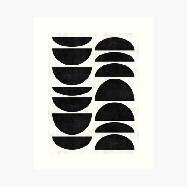 Item preview, Mid-Century Modern Pattern No.9 - Black and White Concrete designed and sold by Zoltan Ratko.