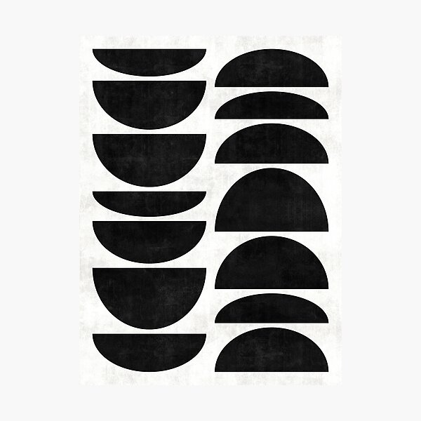 Item preview, Mid-Century Modern Pattern No.9 - Black and White Concrete designed and sold by Zoltan Ratko.