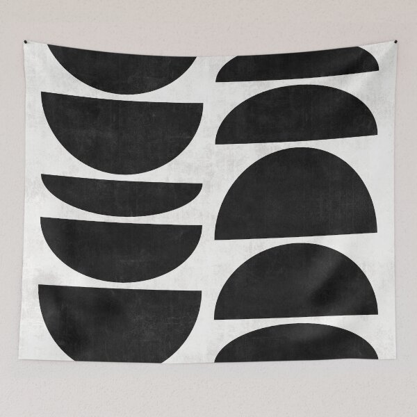 Item preview, Mid-Century Modern Pattern No.9 - Black and White Concrete designed and sold by Zoltan Ratko.