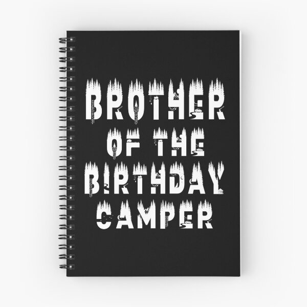 Item preview, Brother Of The Birthday Camper Camping Themed Party print designed and sold by Grabitees.