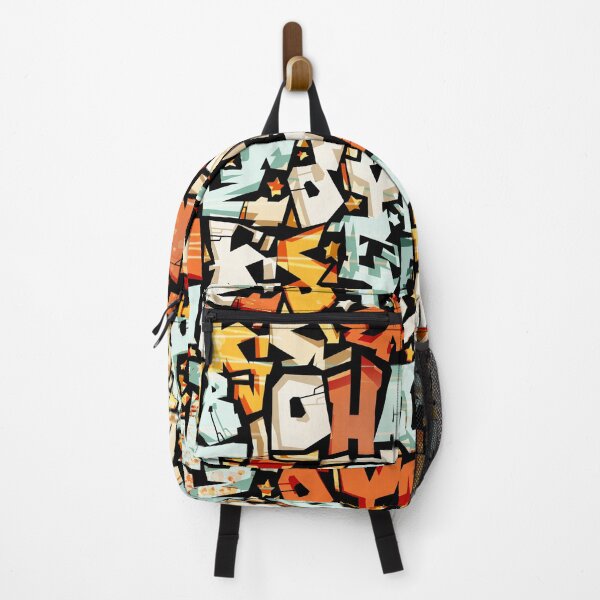 Item preview, colorful graffiti style pattern - alphabet letters, seamless Design designed and sold by ohaniki.