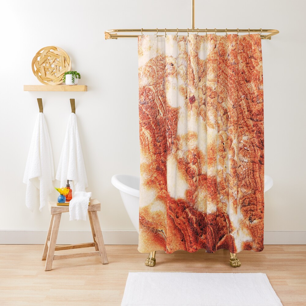 "Marble Flow Rust Orange" Shower Curtain for Sale by SilverPegasus