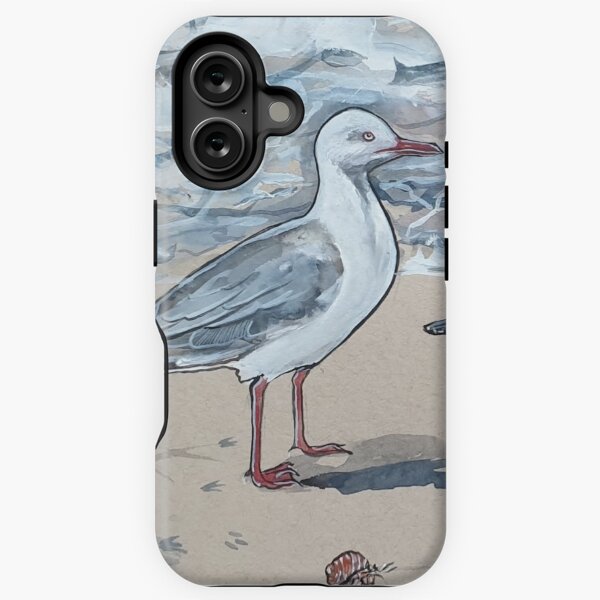 Item preview, Shoreline seagulls seabirds by the beach designed and sold by Liz HL Art Shop.