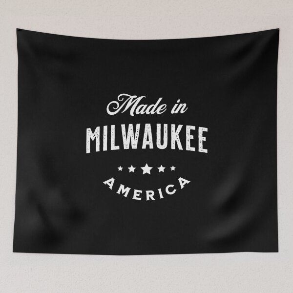 Item preview, Made In Milwaukee, USA - Vintage Logo Text Design designed and sold by VicEllisArt.