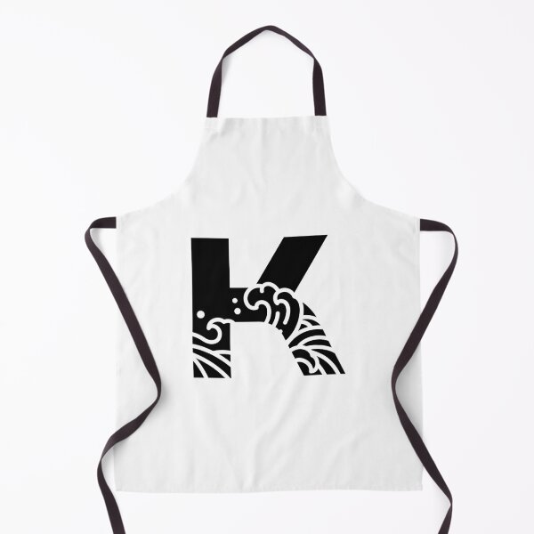 Item preview, The great wave off kanagawa letter K designed and sold by WelcomeToJapan.