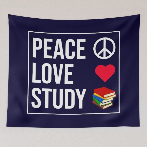 Item preview, Peace Love Study designed and sold by CatArtStore.