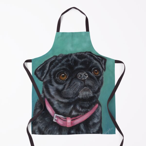 Item preview, Pug Dog Pretty in Pink - oil painting by Michelle Wrighton designed and sold by Michelle Wrighton.