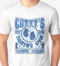 Cuttys Gym Distressed Slim Fit T-Shirt