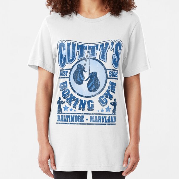 Cuttys Gym Distressed Slim Fit T-Shirt