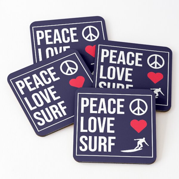 Item preview, Peace Love Surf designed and sold by CatArtStore.