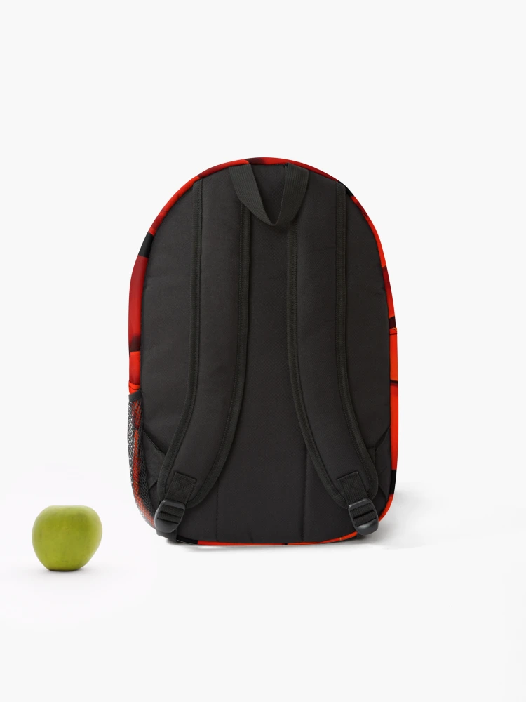 Thumbnail 2 of 3, Backpack, Red Fire Wave designed and sold by RamiBeans.