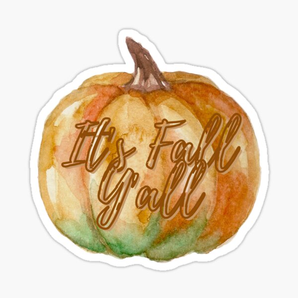 Happy Fall Yall Pumpkins Novelty Bottle Cap Sticker Decal