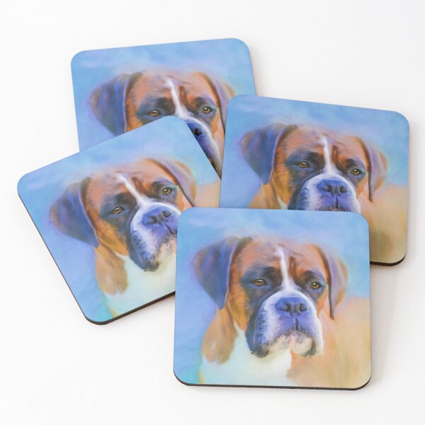 Item preview, Boxer Blues Dog Art designed and sold by Michelle Wrighton.