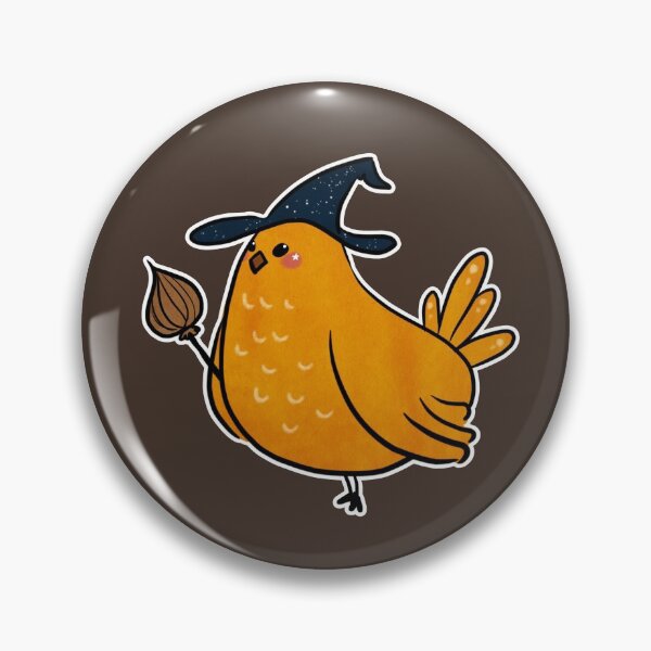 Item preview, Witch Bird with Broom designed and sold by Natalie Viola .