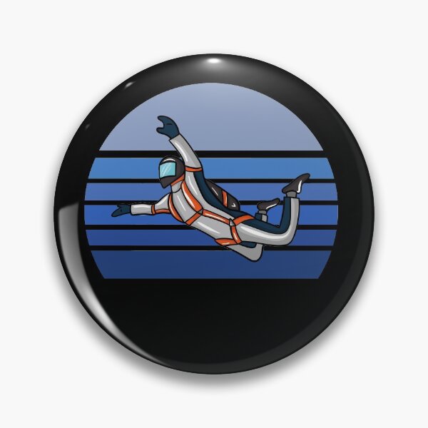 Item preview, Retro Blue Skydiver designed and sold by Whynot123.