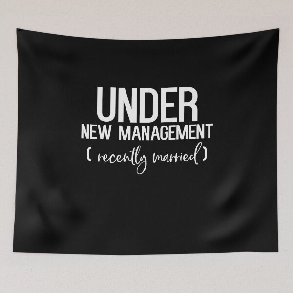 Item preview, Just Married Husband Funny Wedding Gift Wife Under New Management designed and sold by Akmloza.