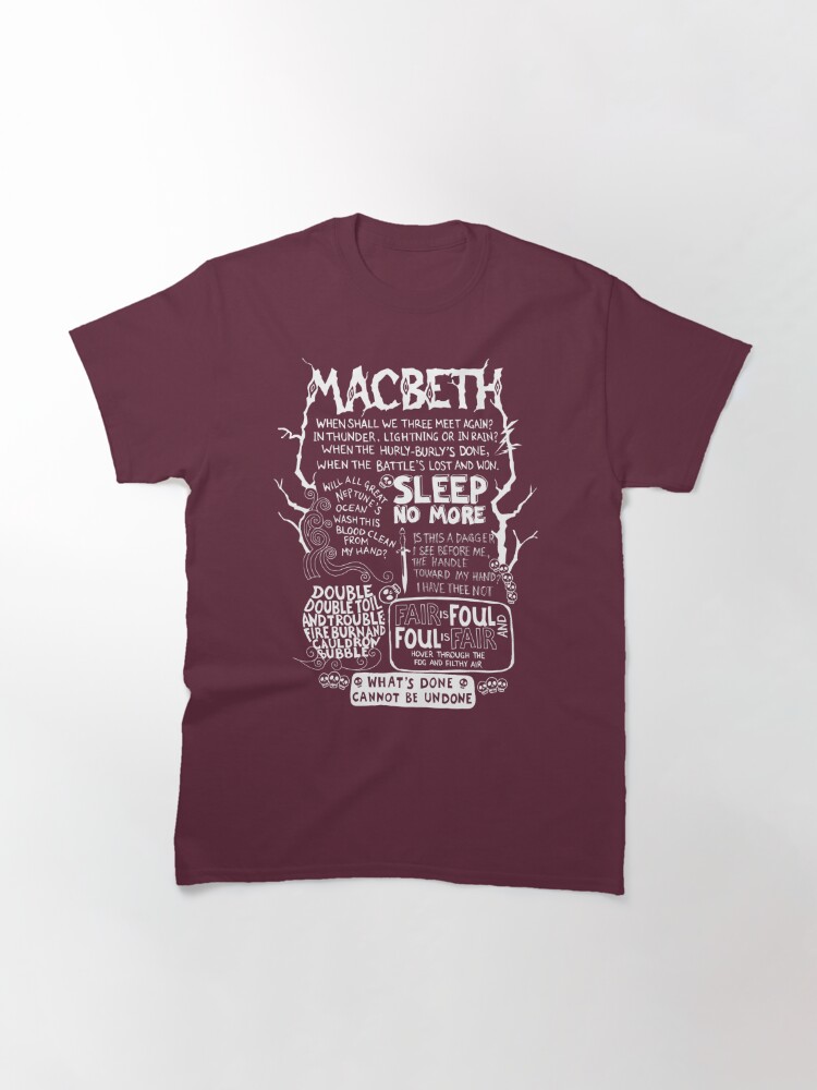 macbeth shirt size chart