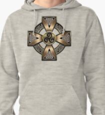 Gold Celtic Cross Pullover Hoodie
