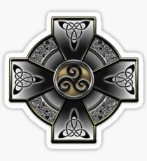 Black Celtic Cross Sticker