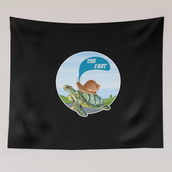 Item preview, Turtle Transports Snail Too Fast designed and sold by DELMEO.