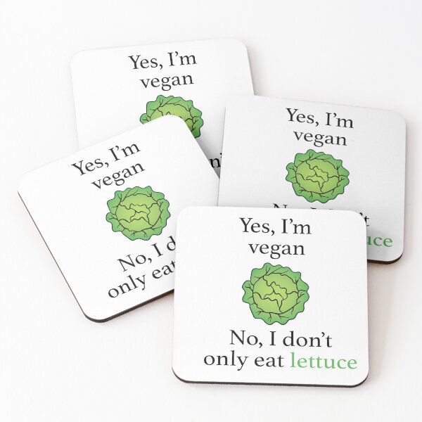 Item preview, Yes, I'm vegan. No, I don't only eat lettuce designed and sold by andreamunteanuu.