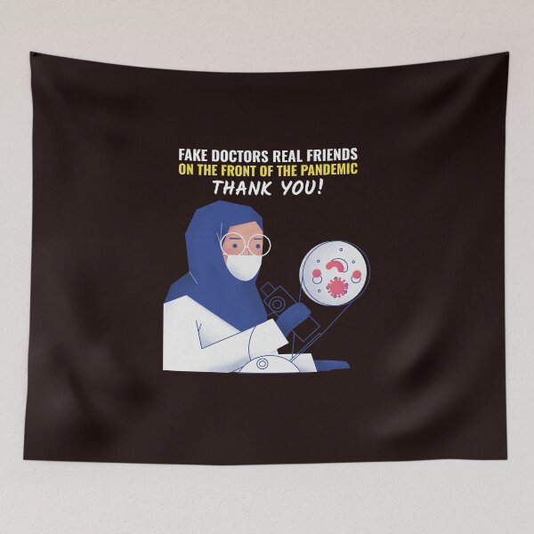 Item preview, Fake doctors real friends - Thank You Greetings designed and sold by youngdstag.
