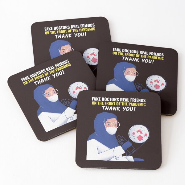 Item preview, Fake doctors real friends - Thank You Greetings designed and sold by youngdstag.