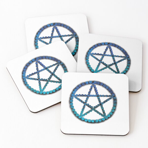 Item preview, Blue pentagram  designed and sold by Purplepugprints.