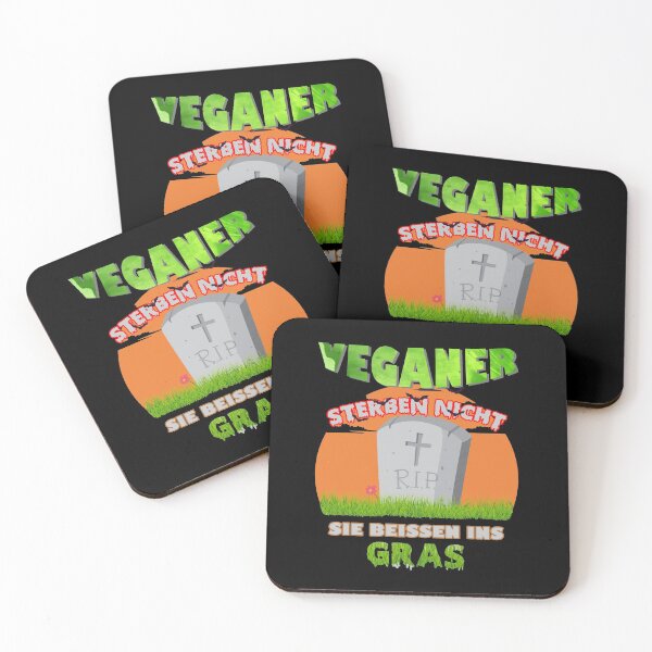 Item preview, Vegans Don't Die - They Bite The Grass designed and sold by DELMEO.