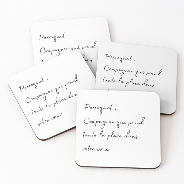 Item preview, Parrot take all the place in your hearth french quote designed and sold by L'Atelier Oranjade.