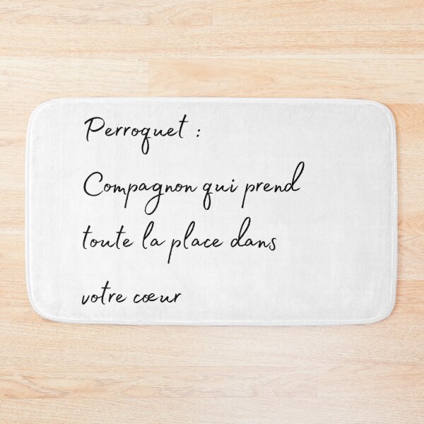 Item preview, Parrot take all the place in your hearth french quote designed and sold by L'Atelier Oranjade.