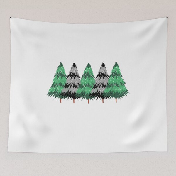 Item preview, Green & Black Trees designed and sold by aBodizeR.