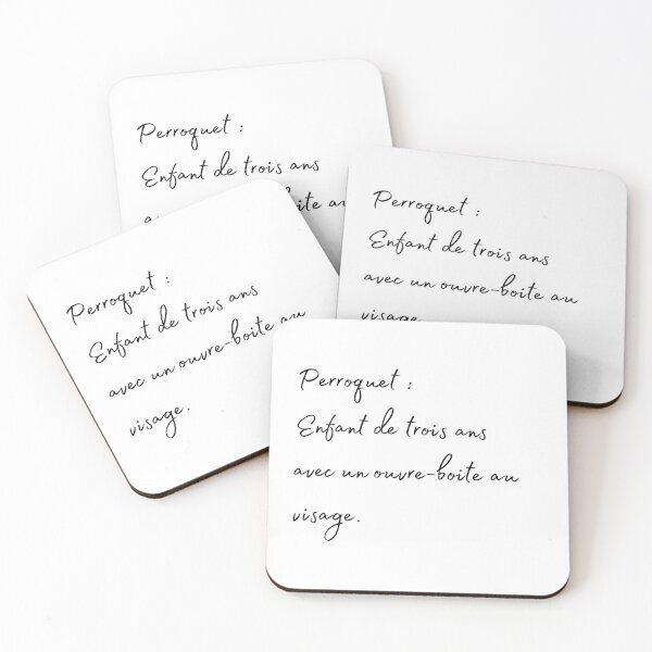Item preview, parrot 3years old kid french quote designed and sold by L'Atelier Oranjade.