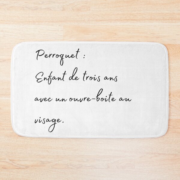 Item preview, parrot 3years old kid french quote designed and sold by L'Atelier Oranjade.
