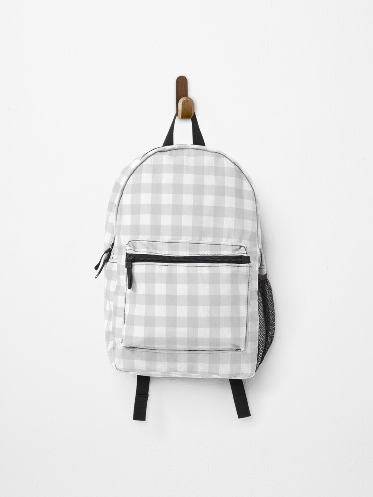 light grey backpack