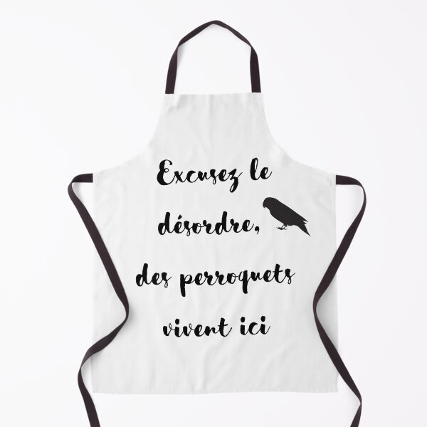 Item preview, sorry for the mess, parrot lives here french quote designed and sold by L'Atelier Oranjade.