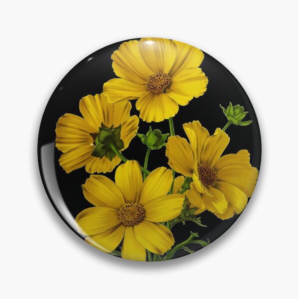 Item preview, Vintage Yellow Wild Flower Drawing designed and sold by Darwin F.