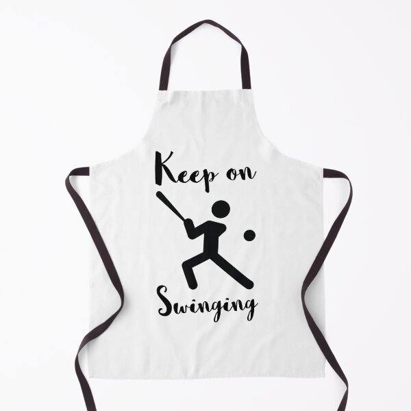 Item preview, Keep Swinging, With Silhouette Of Person Swinging Baseball Bat designed and sold by 4AllTimes.