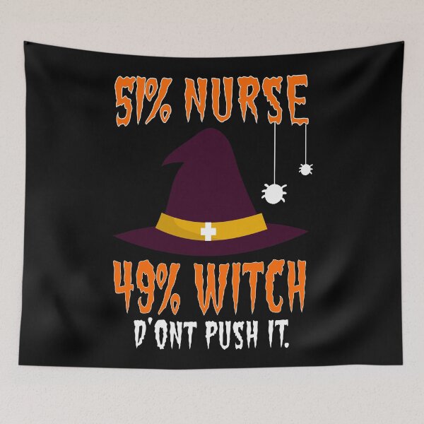 Item preview, 51% Nurse 49% Witch , Funny Halloween Costume , Nurse Halloween , Halloween Nurse  designed and sold by Gha20.