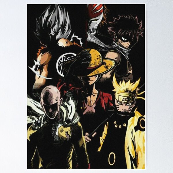 Fairy Tail - Group Plakat, Poster online på Europosters