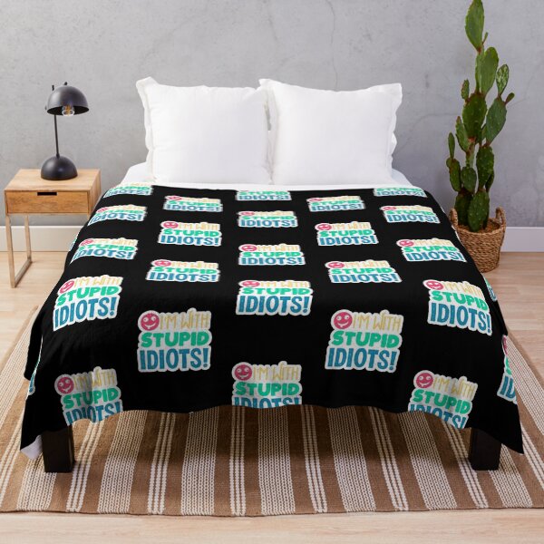 Item preview, i'm with Stupid Idiots, stupid, idiot, dumb, funny, humor, im with stupid designed and sold by KOURCHAL ART.