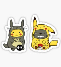Totoro & Pickachu Sticker