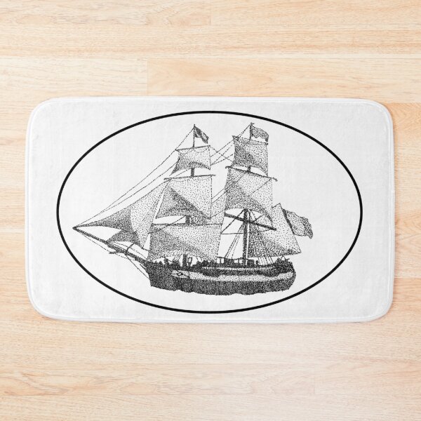 Item preview, Stippling Ship designed and sold by AngusHillsArt.