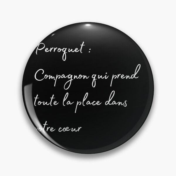 Item preview, Parrot take all the place in your hearth french quote white designed and sold by L'Atelier Oranjade.