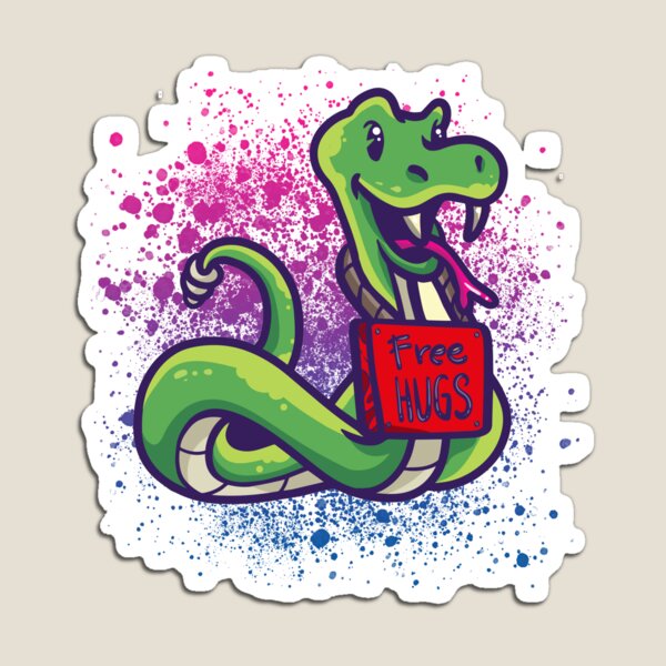 Funny cute snake Magnet