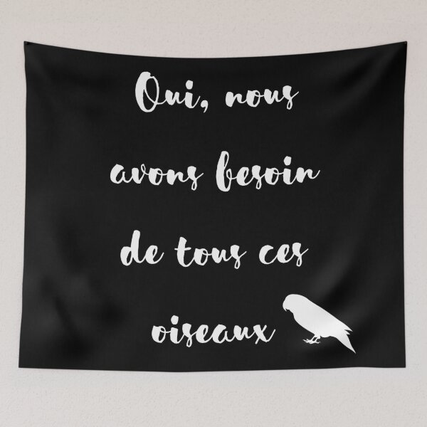 Item preview, yes we need all these parrot french quote white designed and sold by L'Atelier Oranjade.